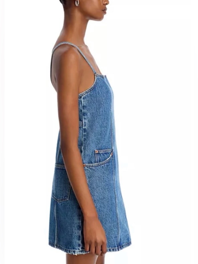 Sale!Nwt Organic Cotton Re/ Done The Margo Denim Mini Dress